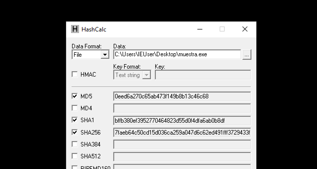 Hashes Windows